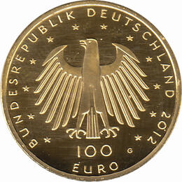 100 Euro Goldmünze 2012 UNESCO Weltkulturerbe Stadt Aachener Dom