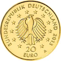20 Euro Goldmünze Kiefer 2013 Deutscher Wald  mit Zertifikat
