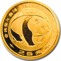 China Panda 1/2 Unze 1983 Goldpanda 50 Yuan