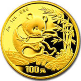 China Panda 1/4 Unze 1994 Goldpanda 25 Yuan