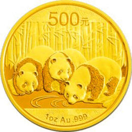 China Panda 1/10 Unze 2013 Goldpanda 50 Yuan