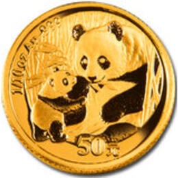 China Panda 1/10 Unze 2005 Goldpanda 50 Yuan