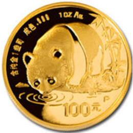 China Panda 1/4 Unze 1987 Goldpanda 25 Yuan