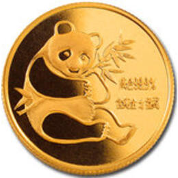 China Panda 1/20 Unze 1982 Goldpanda 5 Yuan