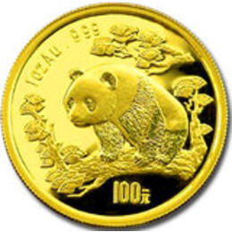China Panda 1/20 Unze 1997 Goldpanda 5 Yuan
