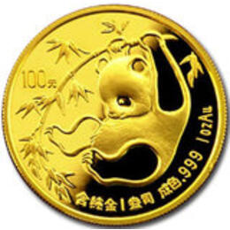 China Panda 1/20 Unze 1985 Goldpanda 5 Yuan