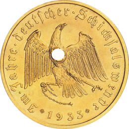 Deutsches Reich Goldmedaille 1933