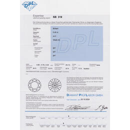 Diamant und Brillant 0,45 Carat mit Zertifikat DPL-SB319