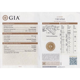 Diamant und Brillant 0,30 Carat mit Zertifikat GIA1182149363