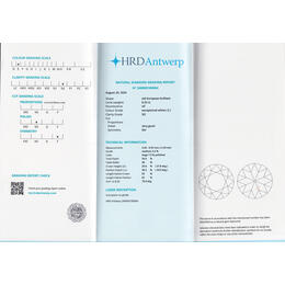 Diamant und Brillant 0,32 Carat mit Zertifikat HRD240000189084