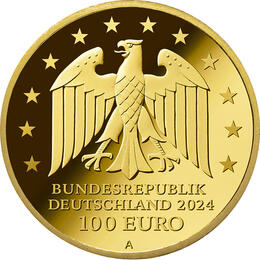 100 Euro Goldmünze 2024 Literatur Krug