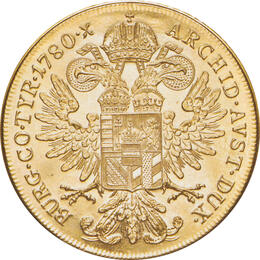 Österreich Maria Theresia Taler 1780 Goldabschalg
