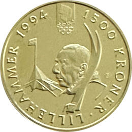 Norwegen 1500 Kronen Gold Lillehammer 1993