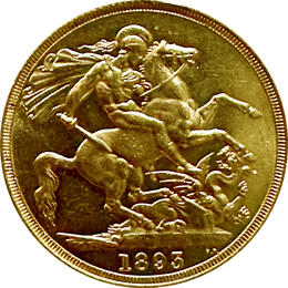 2 Pfund Sovereign Veiled Head