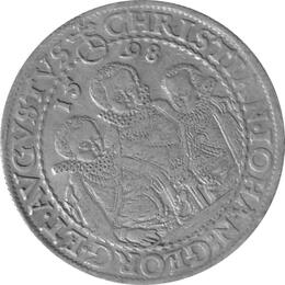 Sachsen-Albertinische Linie Taler 1598 Christian Johann Georg August