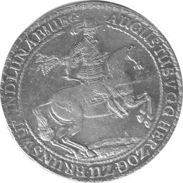 Braunschweig Wolfenbuettel August der Jüngere 1655 Löser zu 1 1/2 Reichstalern Zellerfeld