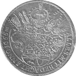 Braunschweig Wolfenbuettel August der Jüngere 1655 Löser zu 1 1/2 Reichstalern Zellerfeld