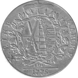 Altdeutschland Sachsen Konventionstaler 1775 Friedrich August Kurfürst