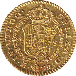 Spanien 1 Escudos Goldmünze Carlos III 1782