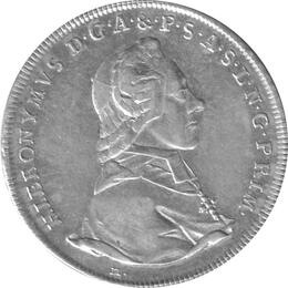 Salzburg Taler 1784 Hieronymus Graf von Colloredo