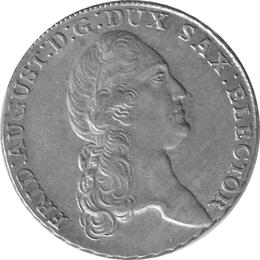 Altdeutschland Sachsen Konventionstaler 1789 Friedrich August Kurfürst