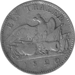 Altdeutschland Preussen Brandenburg Taler 1820