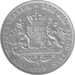 Bayern Ludwig II Vereinstaler 1858