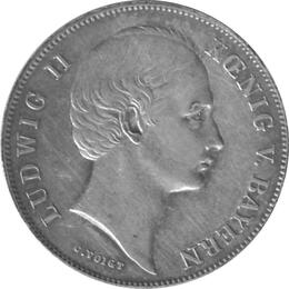 Bayern Ludwig II 1 Gulden 1865