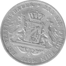 Bayern Ludwig II Vereinstaler 1866
