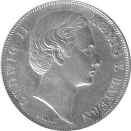 Bayern Ludwig II 1 Gulden 1869