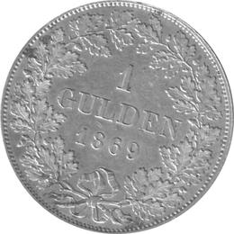 Bayern Ludwig II 1 Gulden 1869