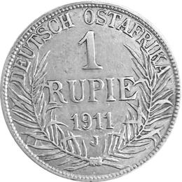 Ostafrika 1 Rupie 1911