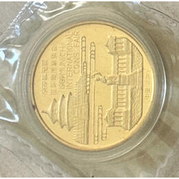 China Panda Goldmünze 1/2 Unze PP 1989 Munich Coin Show