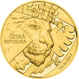 Gold 1 Unze Tschechischer Czech Löwe 2024