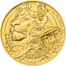 Gold 1 Unze Tschechischer Czech Löwe 2025