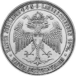 Österreich Silber 1888 Franz Joseph I Bundesschießen in Wien