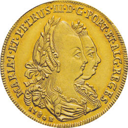 Brasilien 3200 Reis Goldmünze Maria Pedro 1780