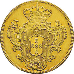 Brasilien 3200 Reis Goldmünze Maria Pedro 1780