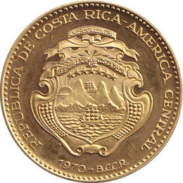 Costa Rica 50 Colones Goldmünze