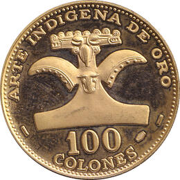 Costa Rica 100 Colones Goldmünze