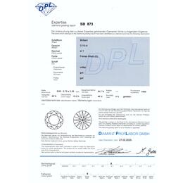 Diamant und Brillant 0,19 Carat mit Zertifikat DPL-SB-873