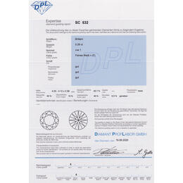 Diamant und Brillant 0,26 Carat mit Zertifikat-DPL-SC532