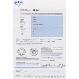 Diamant und Brillant 0,24 Carat mit Zertifikat DPL-SC535