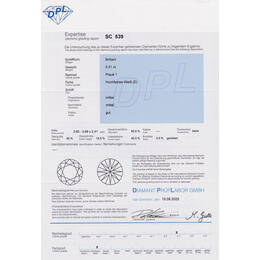 Diamant und Brillant 0,21 Carat mit Zertifikat-DPL-SC539