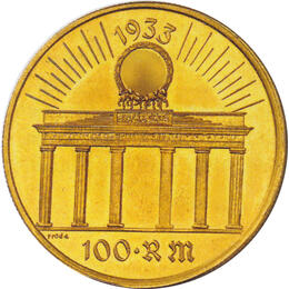 Deutsches Reich 1933 Adolf Hitler 100 Reichsmark