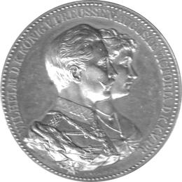 Preussen Wilhelm II und Auguste Viktoria Ehejubiläum