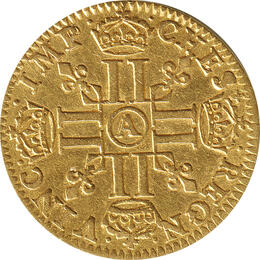 Frankreich Goldmünze Louis XIII 1/2 Louis 1642