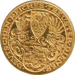 Deutsches Reich Weimer 1927 Hindenburg Zeppelin Goldmedaille