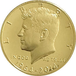 USA Goldmünze 3/4 Unze Kennedy 1964-2014 