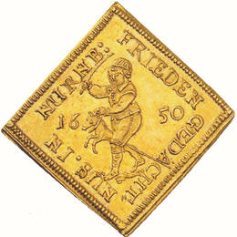 1 Dukaten Nürnberg Klippe 1650 Steckenreiter